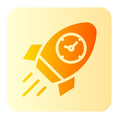 rocket launch gradient icon