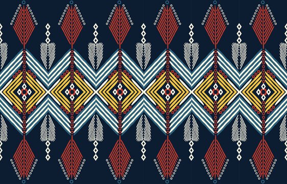 Ethnic Hand Draw African Folk Tribal Seamless Pattern Prints.