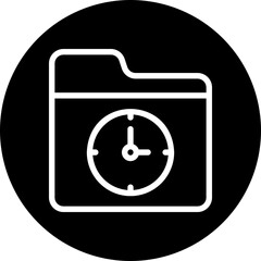 time management glyph icon