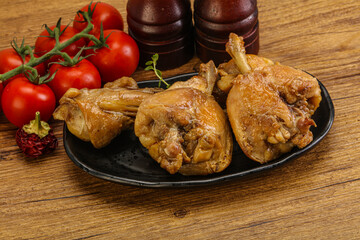 Rabbit stew in spicy sauce