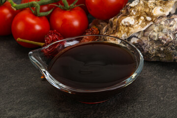 Oyster sauce in the bowl