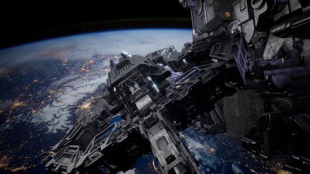 Flying an Animated Space Station