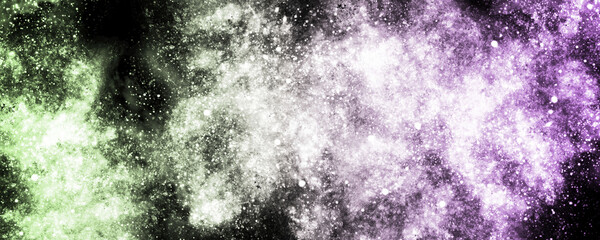 abstract space, colorful nebula, stars and sky