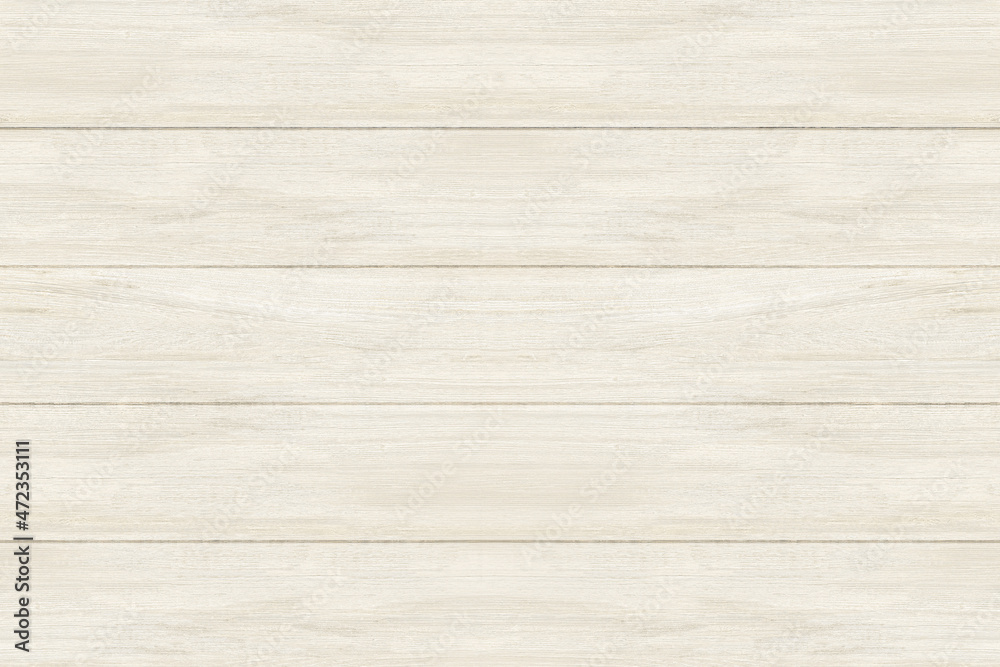 Wall mural Wood color texture horizontal for background. Surface light clean of table top view. Natural patterns for design art work and interior or exterior. Grunge old white wood board wall pattern