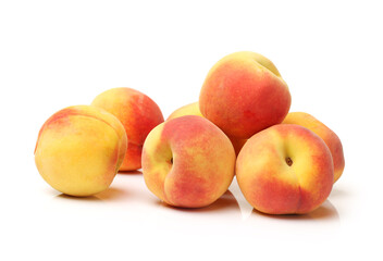 peaches isolated on white background