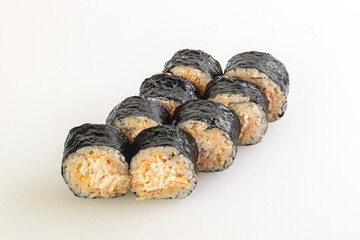 Japanese traditional roll with crab surimi