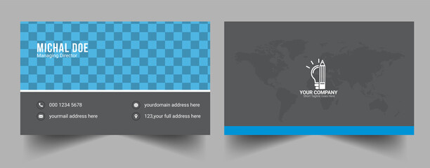 Creative business card template-Creative and Clean Business Card Template | minimal business card template