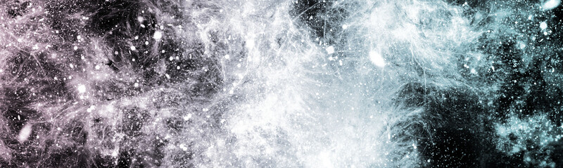abstract space, colorful nebula, stars and sky