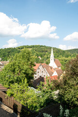 Fototapeta na wymiar church in the mountains of germany