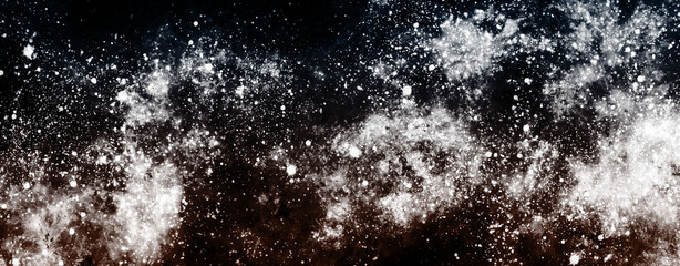 abstract space, colorful nebula, stars and sky