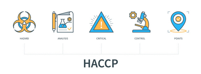 HACCP concept vector infographics