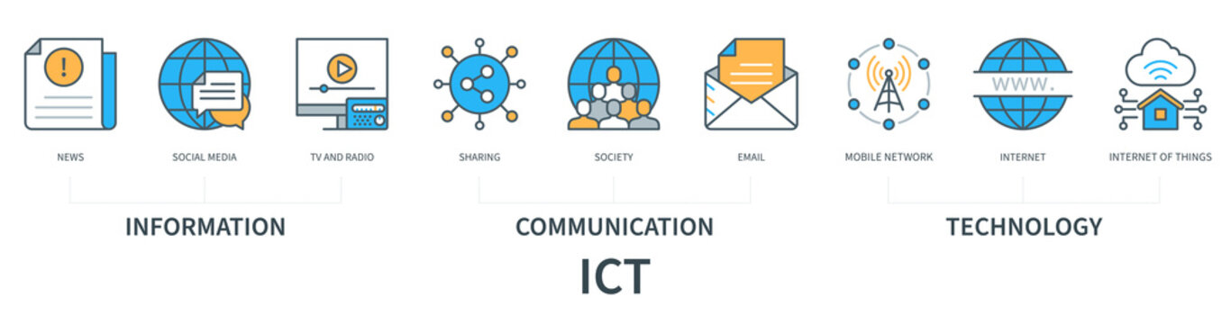 Information Communication Technology infographics
