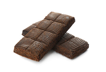 Sweet hematogen on white background. Nutrition bars