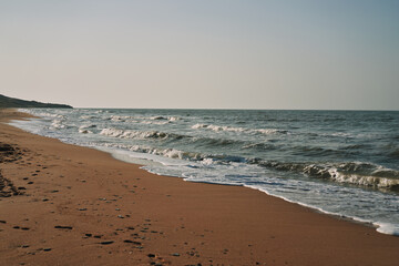 Waves beach sand landscape ocean summer travel