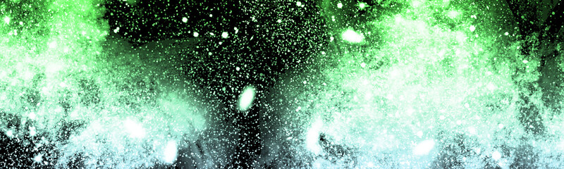 abstract space, colorful nebula, stars and sky