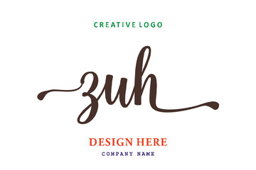 ZUH lettering logo is simple, easy to understand and authoritative