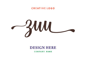 ZUU lettering logo is simple, easy to understand and authoritative