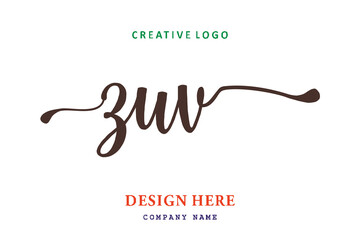 ZUV lettering logo is simple, easy to understand and authoritative