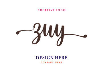 ZUY lettering logo is simple, easy to understand and authoritative