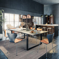 Luxury Penthouse Loft Apartment - 3D Visualization