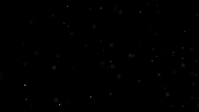 White particles moving on black background 4k footage, Particles flying in air footage