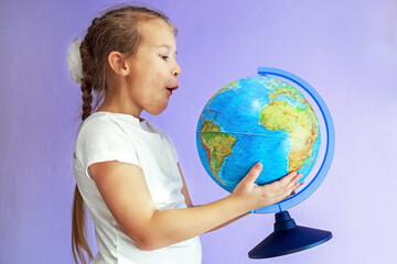 The globe is one of the main elements of education for a girl's child.