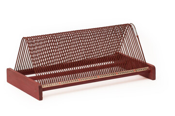 Rack of Records on white background