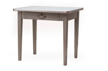 Metal Office Desk on white background