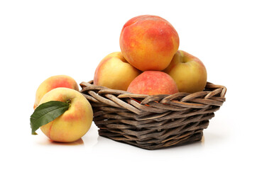Gold Peach on a white background