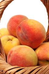 Gold Peach on a white background