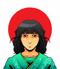 Japan Girl illustration