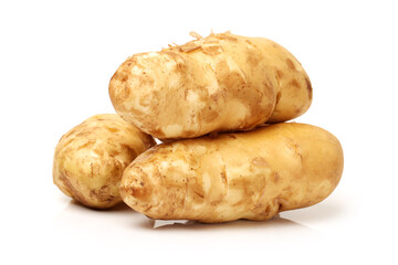 New potato isolated on white background 