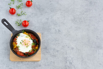 Shakshuka with tomatoes