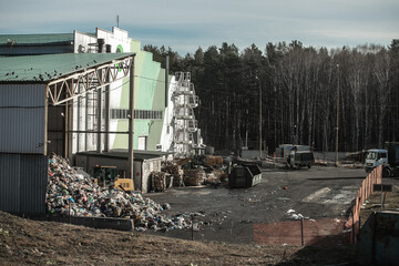 Waste recycling point, sorting and disposal