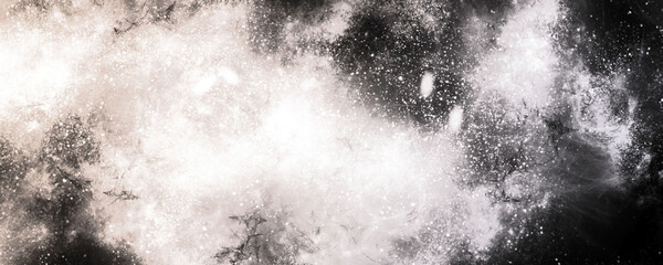 abstract space, colorful nebula, stars and sky