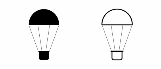 Air balloon icon vector illustration.