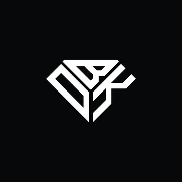 DBK letter logo creative design. DBK unique design
