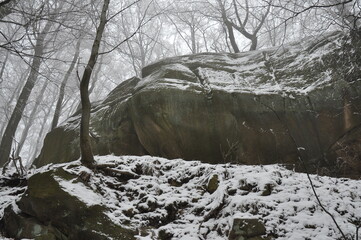 Hiking in Chriby Hills, proper winter conditions