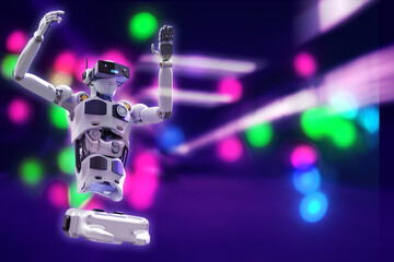 Robot metaverse VR avatar reality game virtual reality of people blockchain technology investment, business lifestyle virtual reality vr world connection cyber avatar metaverse to people 2022