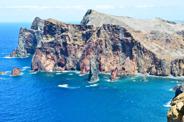 Rocks rising from the sea