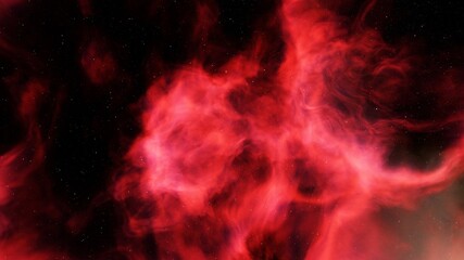 colorful space background with stars, nebula gas cloud in deep outer space, science fiction illustrarion 3d render	