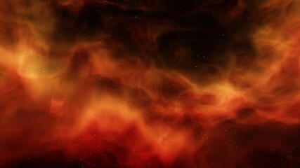 colorful space background with stars, nebula gas cloud in deep outer space, science fiction illustrarion 3d render	