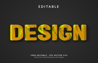 Editable Design text on inline cut style business poster or fashion design