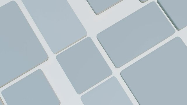 gray animated background. the gray-blue tiles increase and decrease. 3d render