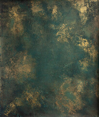 Old grange green gold background texture