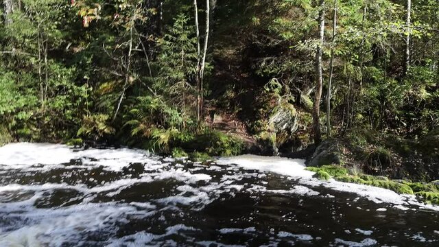 Jukankoski (White bridges) waterfall in Karelia, Russia