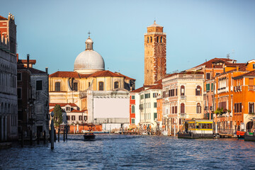 Fototapeta na wymiar Gran Canale (Grand Canal) of Venezia, Veneto, Italy.