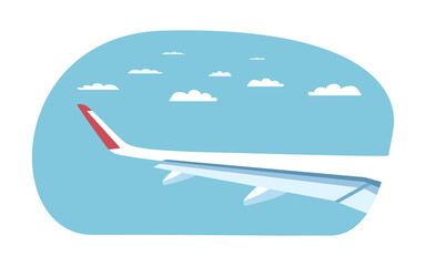 Fototapeta na wymiar Jet passenger plane and airport building. Vector illustration.