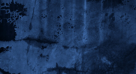 Rich blue and black background texture, Concrete cement texture for background blue color and design.