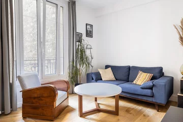 Foto op Plexiglas Salon d'un appartement Parisien avec décoration moderne  © Florian Fortier